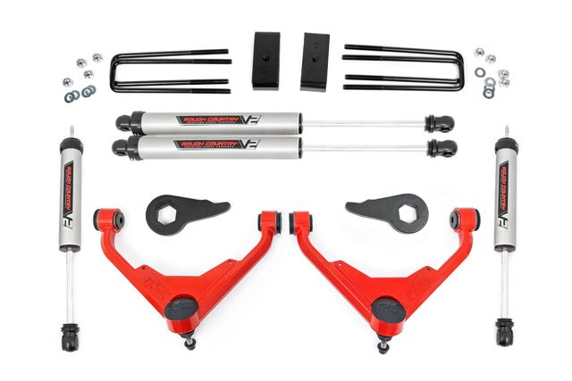 Rough Country 3 Inch Lift Kit | V2 | FK/FF | Chevy/GMC 2500HD/3500HD/Suburban 2500/Yukon XL 2500 (01-10)