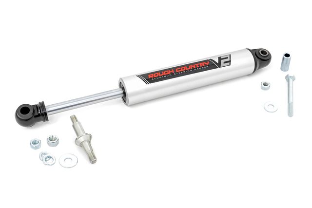 Rough Country V2 Steering Stabilizer | Multiple Makes & Models (Chevy/GMC/Jeep)