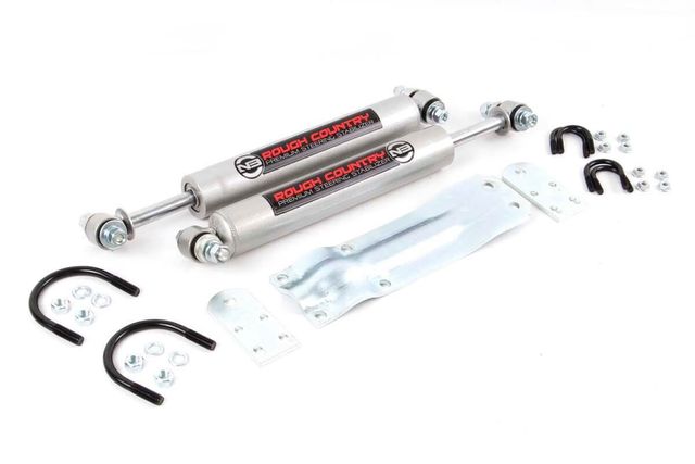 Rough Country N3 Steering Stabilizer | Dual | Chevy/GMC K10 Truck & SUV/K5 Blazer (69-91)