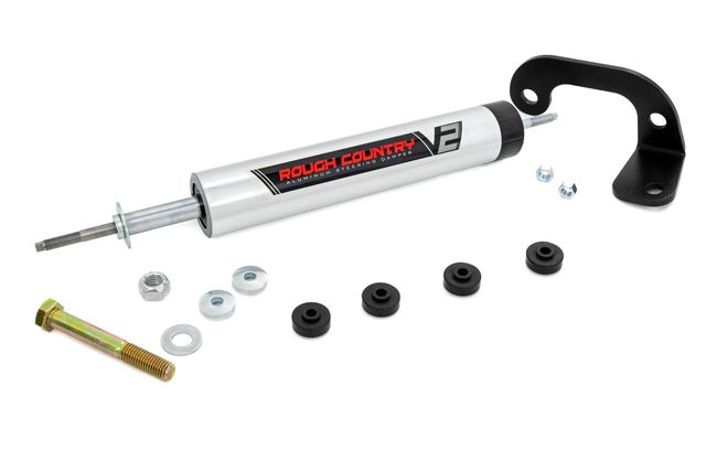 Rough Country V2 Steering Stabilizer | 4-6 Inch Lift | Chevy/GMC 1500 Truck & SUV (88-99)