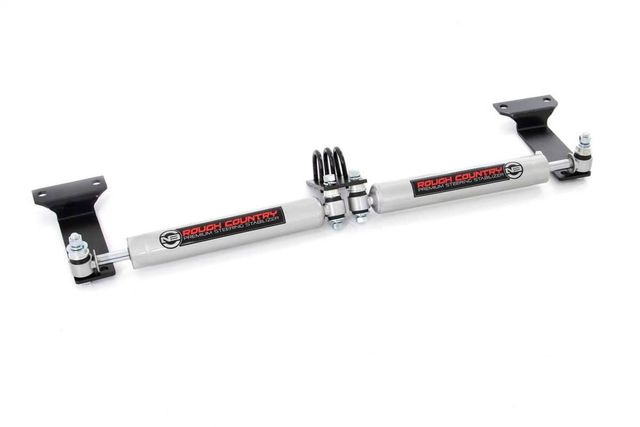 Rough Country N3 Steering Stabilizer | Dual | 2-8 Inch Lift | Ford Excursion (00-05)/Super Duty (99-04)