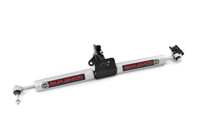 Rough Country N3 Steering Stabilizer | Dual | 4 Inch Lift | Jeep Grand Cherokee WJ (99-04)