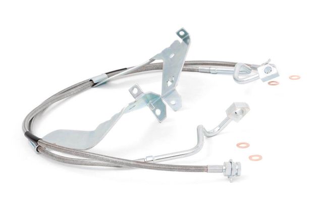 Rough Country Brake Lines | Stainless | FR | 4-6 Inch Lift | Ford F-250/F-350 Super Duty (08-16)
