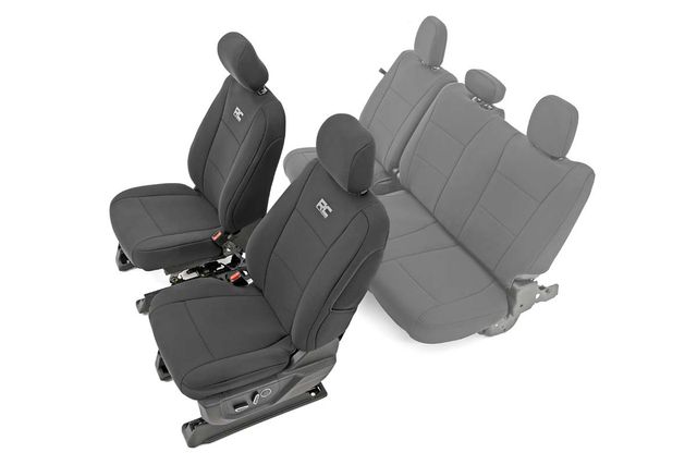 Rough Country Seat Covers | Front Bucket Seats | Ford F-150/Lightning/F-250/F-350 (15-26)