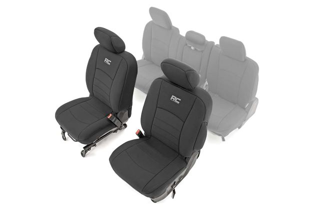 Rough Country Seat Covers | Front Bucket Seats | Ram 1500 (09-18)/2500 (11-18)/3500 (11-18)