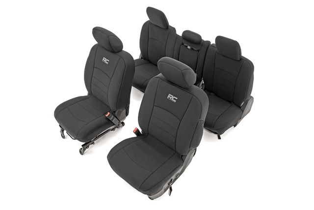 Rough Country Seat Covers | FR Bucket RR w/Arm Rest | Ram 1500 (09-18)/2500 (11-18)/3500 (11-18)