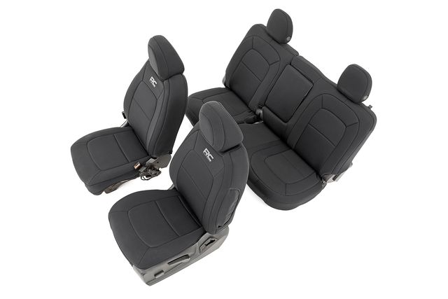 Rough Country Seat Covers | Front Bucket | Rear Bench | Chevy/GMC Canyon/Colorado (15-22)