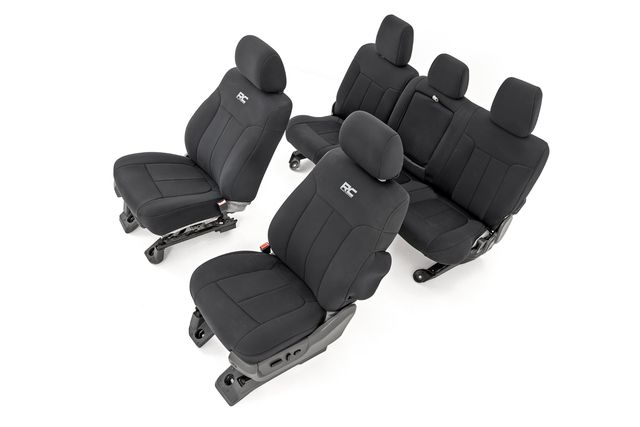 Rough Country Seat Covers | Front and Rear | Ford F-250/F-350 Super Duty 2WD/4WD (11-16)