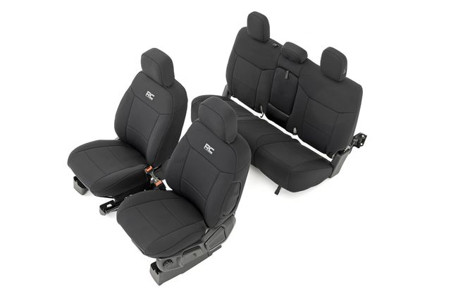 Rough Country Seat Covers | FR Bucket and RR Bench | Ford Ranger 2WD/4WD (2019-2026)