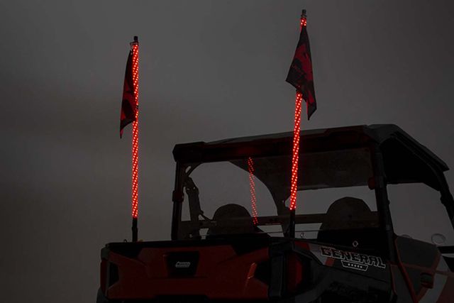 Rough Country Multi-Color LED | Whip | 4' Long | Pair
