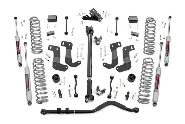 Rough Country 3.5 Inch Lift Kit | C/A Drop | FR D/S | Jeep Wrangler Unlimited 4WD (24-26)