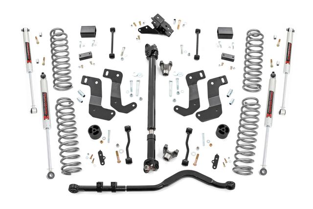 Rough Country 3.5 Inch Lift Kit | C/A Drop | FR D/S | M1 | Jeep Wrangler Unlimited (24-26)