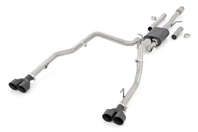 Rough Country Performance Cat-Back Exhaust | 6.2L | 5'8" & 6'6" Bed | Chevy/GMC Sierra/Silverado 1500 (19-26)