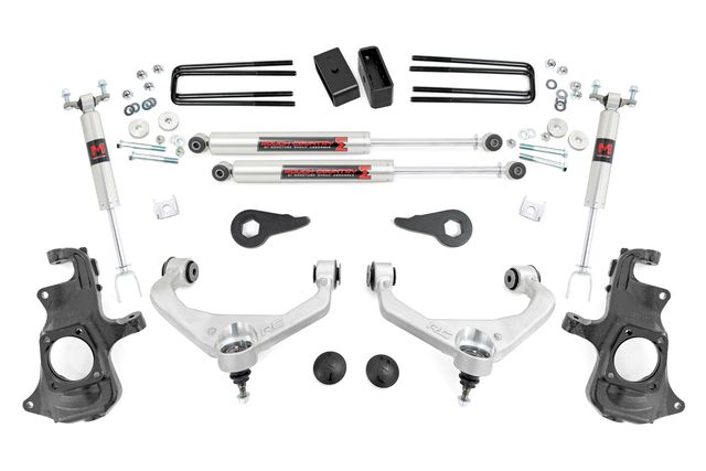 Rough Country 3.5 Inch Knuckle Lift Kit | M1 | w/ Overloads | Chevy/GMC 2500HD/3500HD (11-19)
