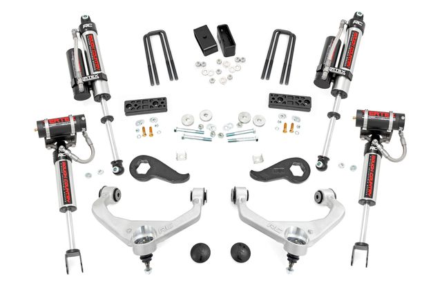 Rough Country 3 Inch Lift Kit | Vertex | w/ Overloads | Chevy/GMC 2500HD/3500HD (20-26)