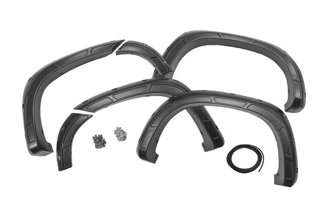 Rough Country Defender Fender Flares | GBA Black | Chevy Silverado 1500 2WD/4WD (2019-2026)