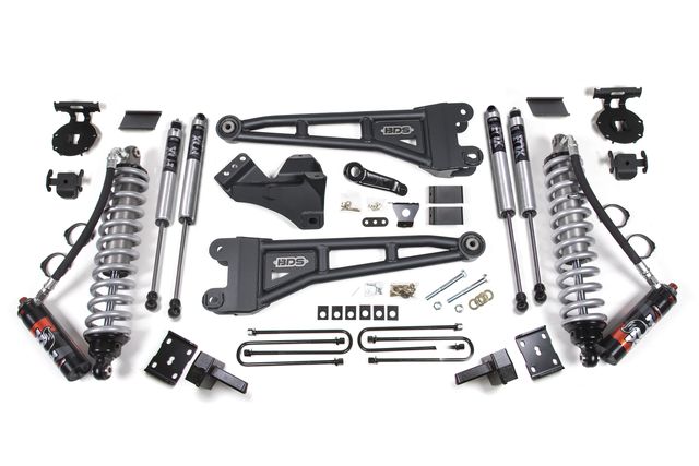 BDS 4" Radius Arm Lift Kit, FOX 2.5 Performance Elite shocks (1596FPE)
