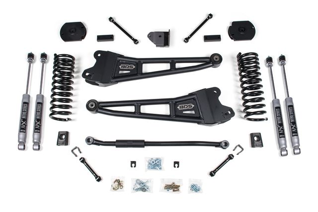 BDS 3" Radius Arm Lift Kit, FOX 2.5 Performance Elite shocks (1624FPE)