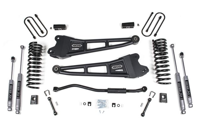 BDS 3" Radius Arm Lift Kit, FOX 2.5 Performance Elite shocks (1654FPE)