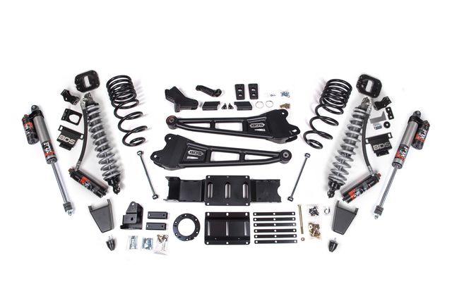 BDS 4" Radius Arm Lift Kit, FOX 2.5 Performance Elite shocks (1660PES)
