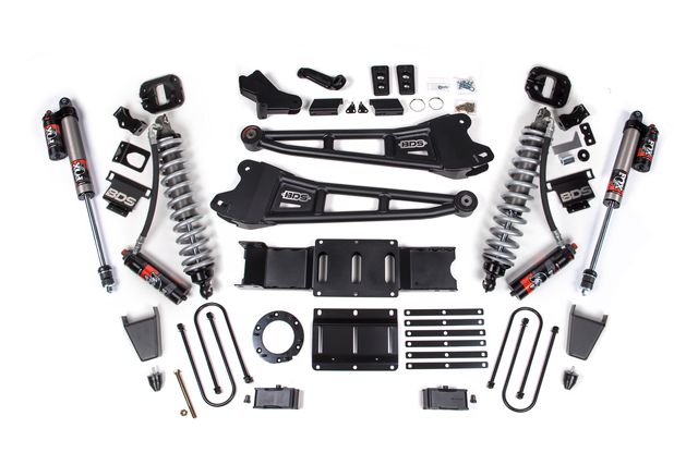 BDS 4" Radius Arm Lift Kit, FOX 2.5 Performance Elite shocks (1706PES)