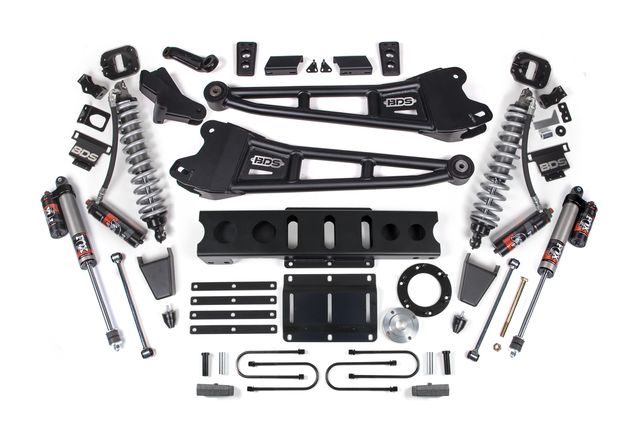 BDS 4" Radius Arm Lift Kit, FOX 2.5 Performance Elite shocks (2131PES)