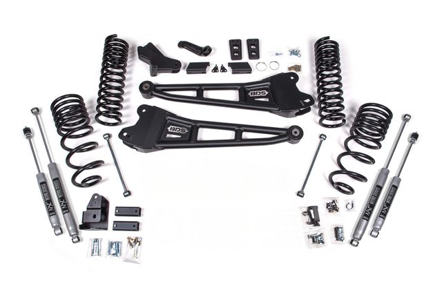 BDS 4" Radius Arm Lift Kit, FOX 2.5 Performance shocks (2143PS)