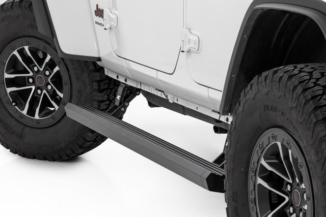 Rough Country Power Running Boards | 4 Door | Jeep Wrangler JL (2018-2026)