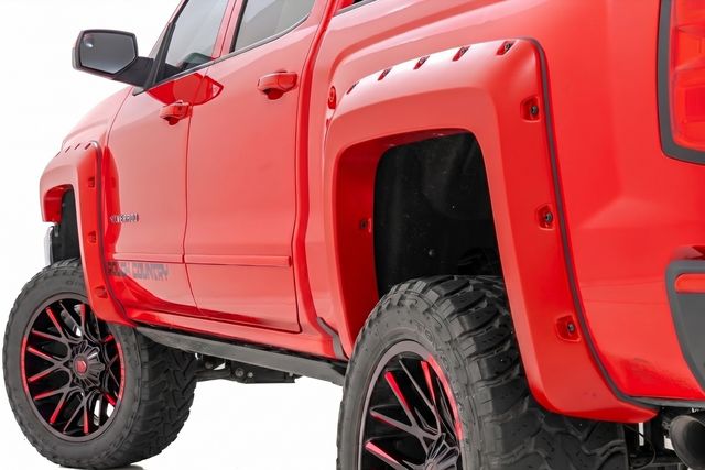 Rough Country Pocket Fender Flares | 5'9" Bed | GCN Victory Red | Chevy Silverado 1500 (14-18 & Classic)