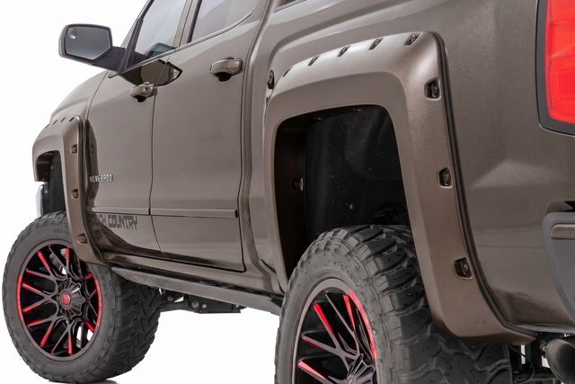 Rough Country Pocket Fender Flares | 5'9" Bed | GXG Tungsten | Chevy Silverado 1500 (14-18 & Classic)