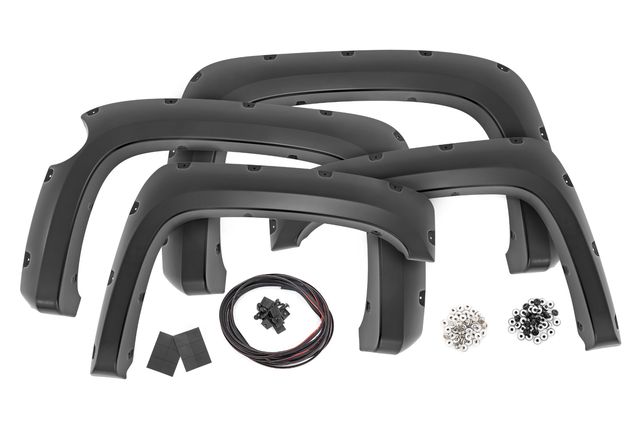 Rough Country Pocket Fender Flares | 5'9" Bed | GAP Imperial Blue | Chevy Silverado 1500 (07-13)