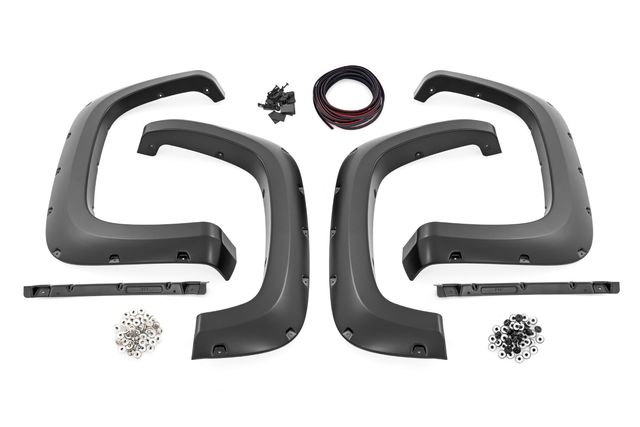 Rough Country Pocket Fender Flares | Chevy Silverado 2500 HD/3500 HD 2WD/4WD (2020-2026)