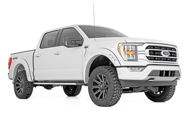 Rough Country SF1 Fender Flares | JS Iconic Silver | Ford F-150 2WD/4WD (2021-2026)