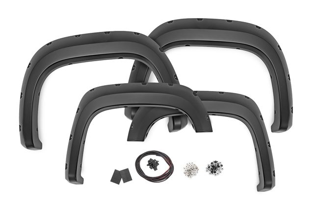 Rough Country Pocket Fender Flares | 5'9" Bed | GMC Sierra 1500 2WD/4WD (2007-2013)