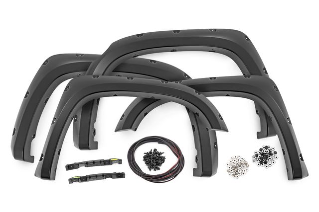 Rough Country Pocket Fender Flares | 3R3 Barcelona Red | Toyota Tundra 2WD/4WD (2014-2021)