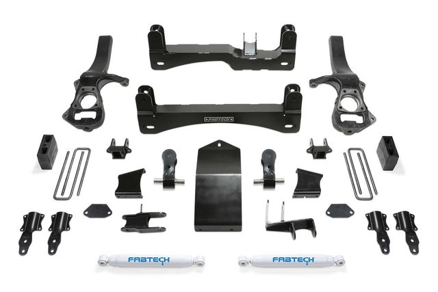 Fabtech 4" Basic Lift System w/Shocks