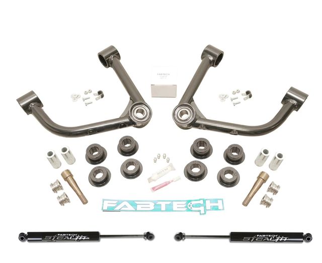 Fabtech 3" Uniball UCA Lift System w/Shocks