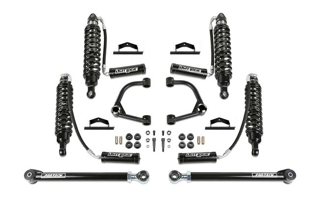 Fabtech 4" Uniball UCA Lift System w/Shocks