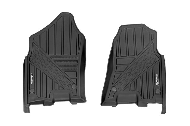 Rough Country Flex-Fit Floor Mats | Front | Crew | Ram 1500 (19-24)/1500 TRX (21-24)