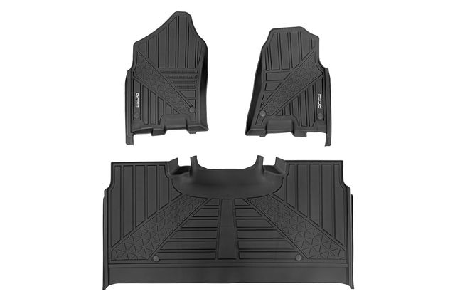 Rough Country Flex-Fit Floor Mats | FR & RR | Crew | Ram 1500 (19-24)/1500 TRX (21-24)