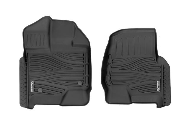 Rough Country Flex-Fit Floor Mats | Front | Ford F-150 (15-26)/F-150 Lightning (22-26)/Raptor (17-26)