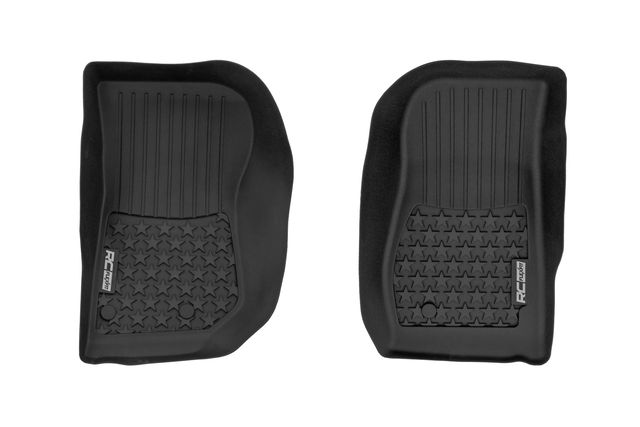 Rough Country Floor Mats | FR | 2 Door | Jeep Wrangler JK 4WD (2014-2018)