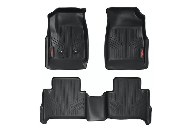 Rough Country Floor Mats | FR & RR | Crew | Chevy/GMC Canyon/Colorado 2WD/4WD (2015-2022)