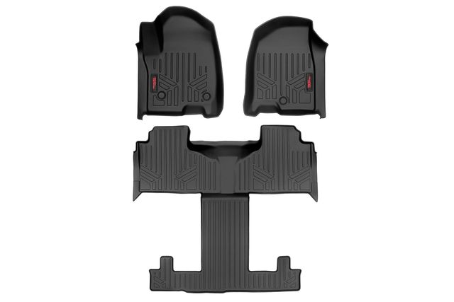 Rough Country Floor Mats | FR & RR | FR/RR Bucket | Chevy/GMC Tahoe/Yukon 2WD/4WD (21-26)