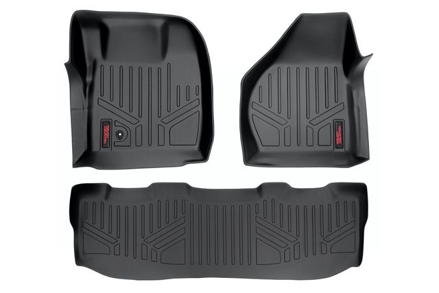 Rough Country Floor Mats | FR & RR | Crew Cab | Ford F-250/F-350 Super Duty 2WD/4WD (08-10)