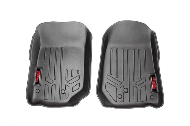 Rough Country Floor Mats | Front | Jeep Wrangler TJ (97-06)/Wrangler Unlimited (04-06)
