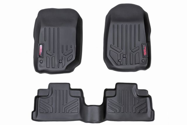 Rough Country Floor Mats | FR & RR | 4 Door | Jeep Wrangler Unlimited 2WD/4WD (2007-2013)