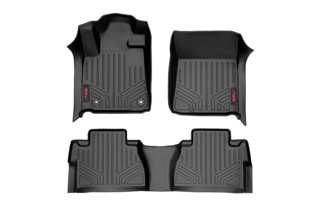 Rough Country Floor Mats | FR & RR | CrewMax | Toyota Tundra 2WD/4WD (2014-2021)