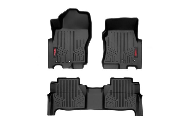 Rough Country Floor Mats | FR & RR | Crew Cab | Nissan Frontier 2WD/4WD (2022-2026)