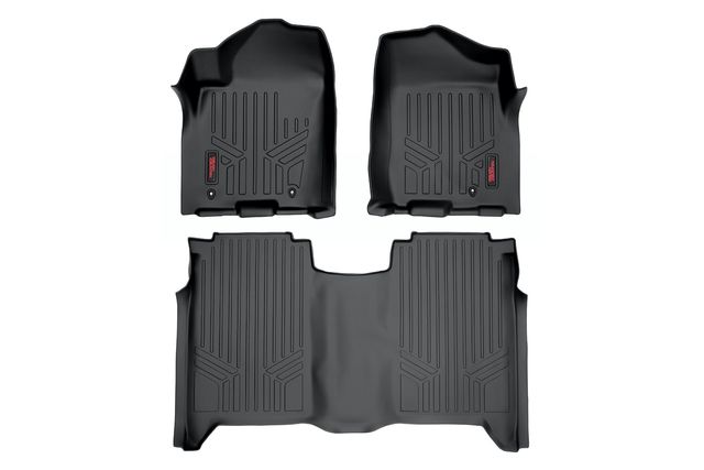 Rough Country Floor Mats | FR & RR | Crew Cab | Nissan Titan 2WD/4WD (2004-2015)